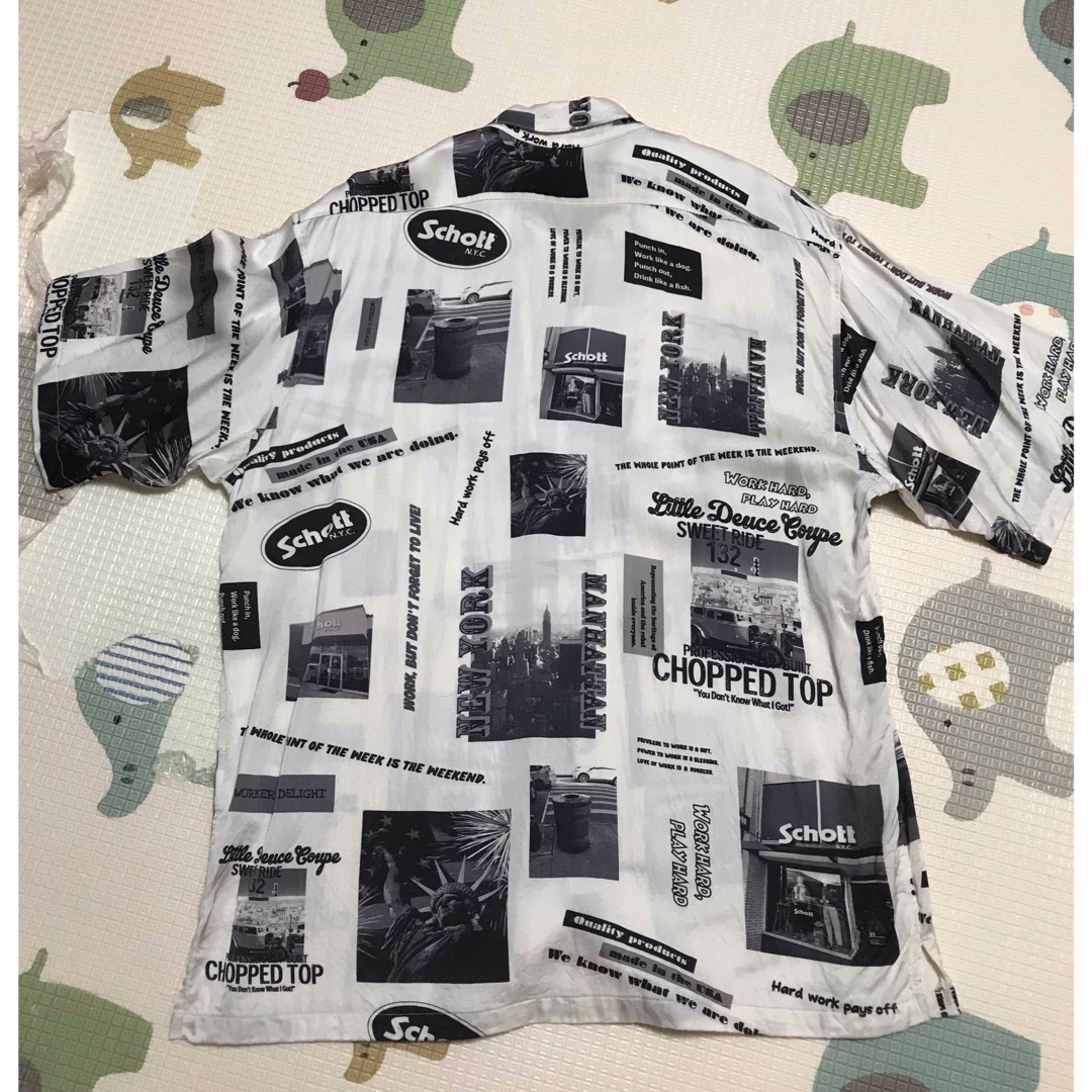 schott(ショット)のSCHOTT  PHOTO COLLAGE HAWAIIAN SHIRT メンズのトップス(シャツ)の商品写真