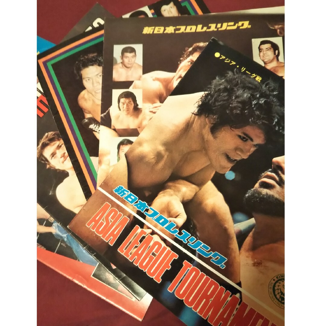 新日本プロレスパンフレット'76.'78.'79年5冊セットA猪木 プロレス雑誌