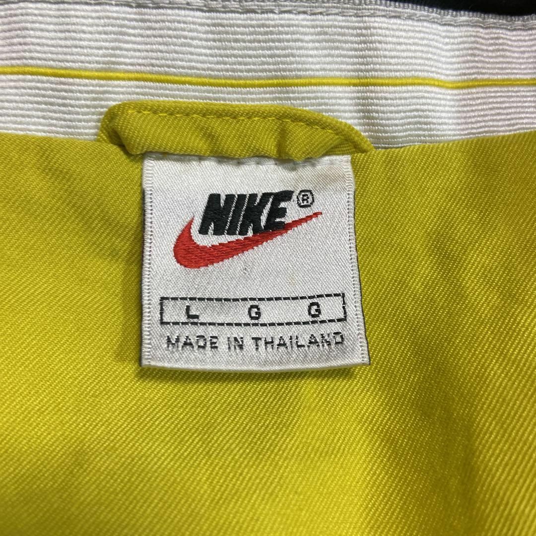 ワンポイント刺繍、希少イエロー◎】NIKEトラックジャケット古着銀タグ90s-