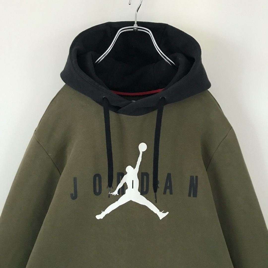 入手困難】 JORDAN×P.S.G. パーカー L バイカラー ビッグロゴ-