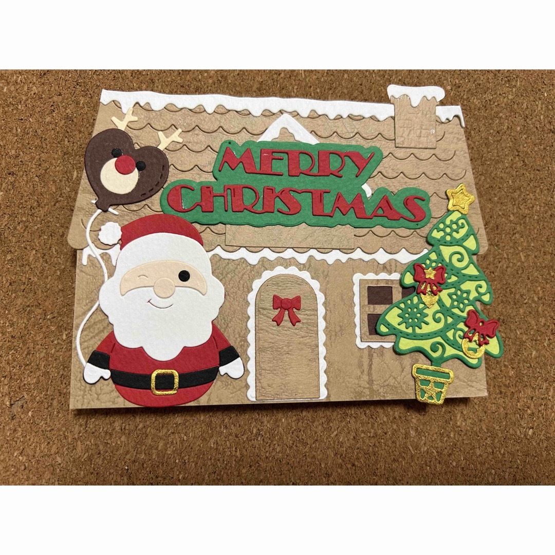 アルバム仕掛け　クラフト　メッセージカード　クリスマス ハンドメイドの素材/材料(各種パーツ)の商品写真