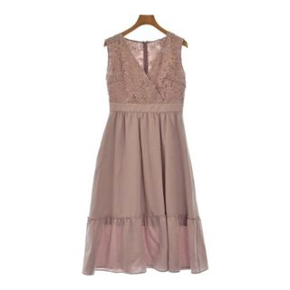 ジルスチュアート(JILLSTUART)のJILLSTUART ジルスチュアート ワンピース 2(M位) ピンク 【古着】【中古】(ひざ丈ワンピース)