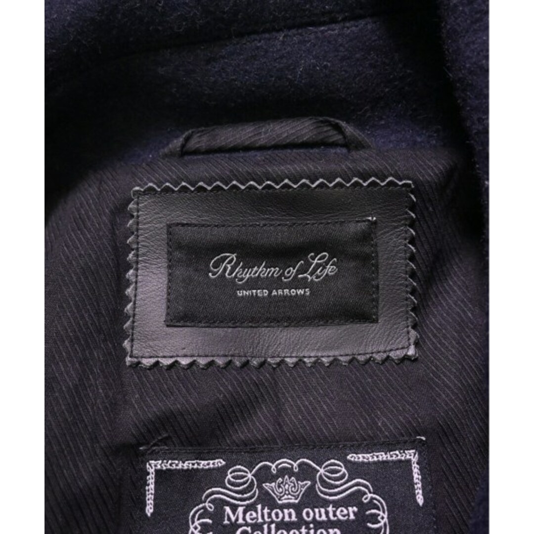 Rhythm of Life UNITED ARROWS ピーコート M 紺 【古着】【中古】 メンズのジャケット/アウター(ピーコート)の商品写真
