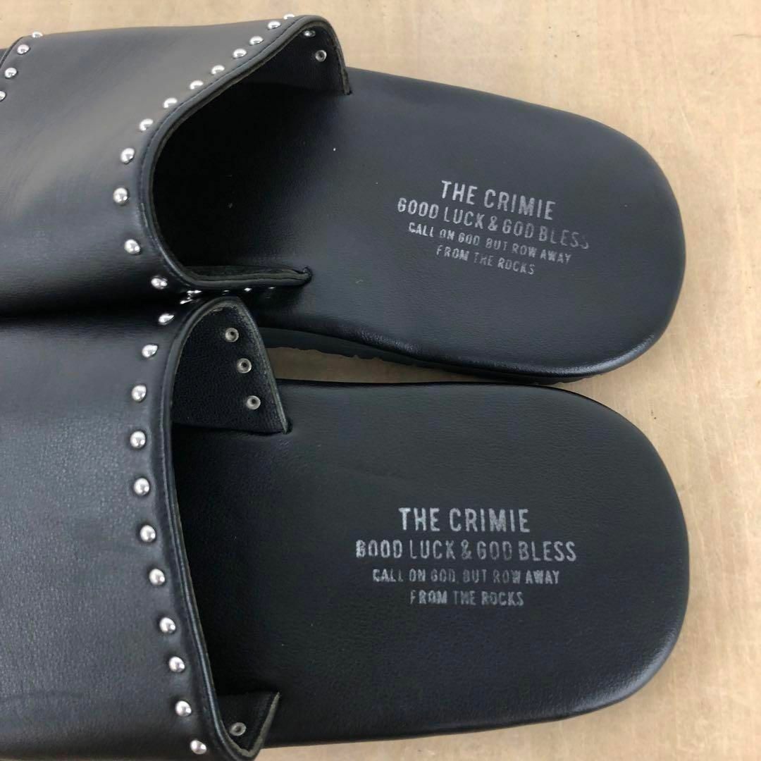 【送料無料】★THE CRIMIE STUDS SLIDESスタッズサンダル 黒