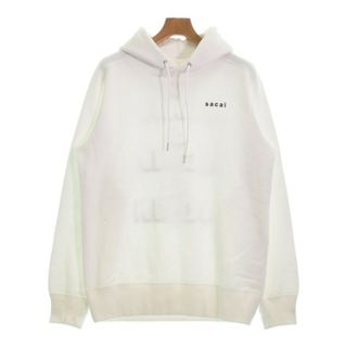 sacai - sacai サカイ パーカー 2(M位) 白 【古着】【中古】の通販 by