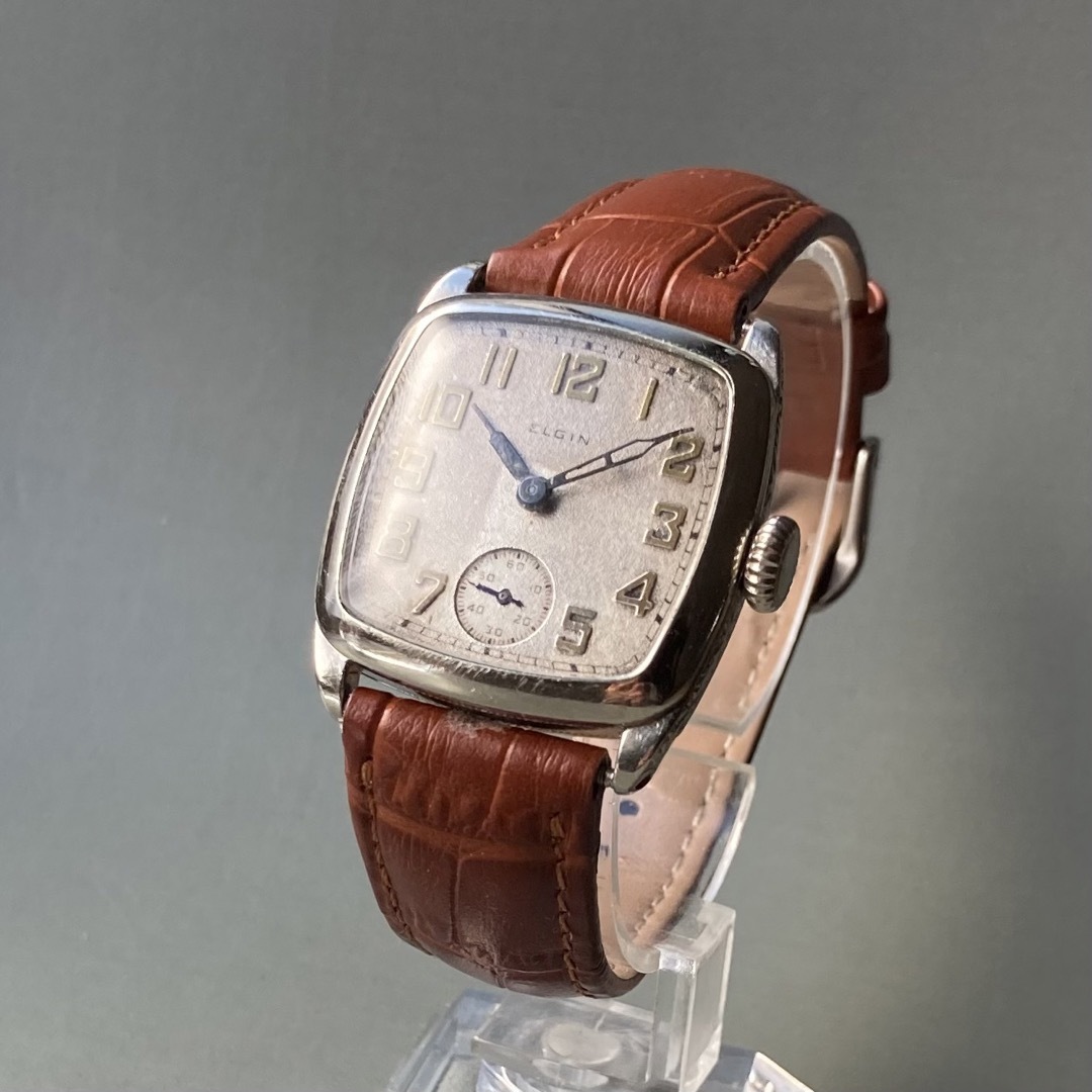 ELGIN - 【動作品】エルジン アンティーク 腕時計 1920年代 手巻き