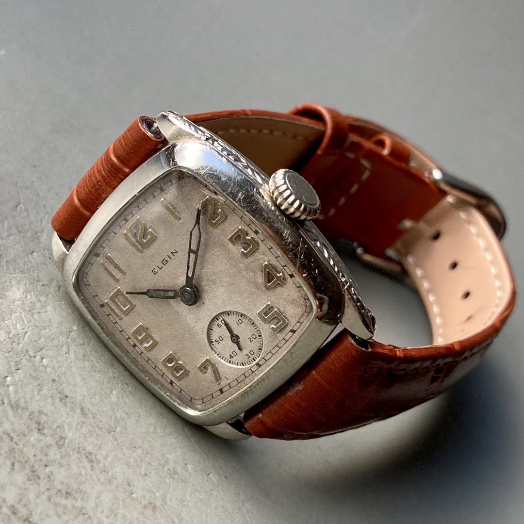 ELGIN - 【動作品】エルジン アンティーク 腕時計 1920年代 手巻き