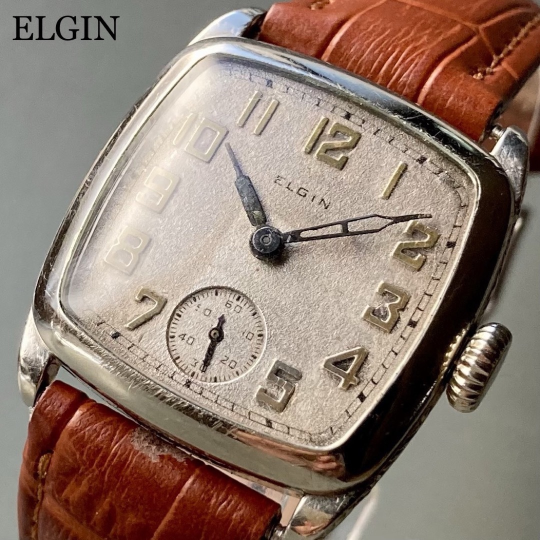 レオウォッチ【高級時計エルジン】Elgin 15石 1940年代 手巻き 腕時計 ビンテージ