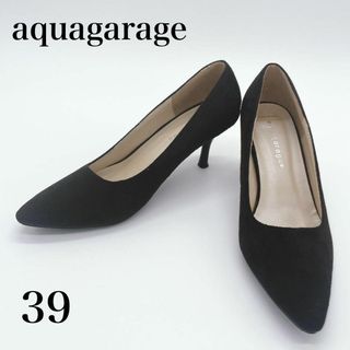 アクアガレージ(aquagarage)のaquagarage アクアガレージ パンプス ポインテッドトゥ ブラック(ハイヒール/パンプス)