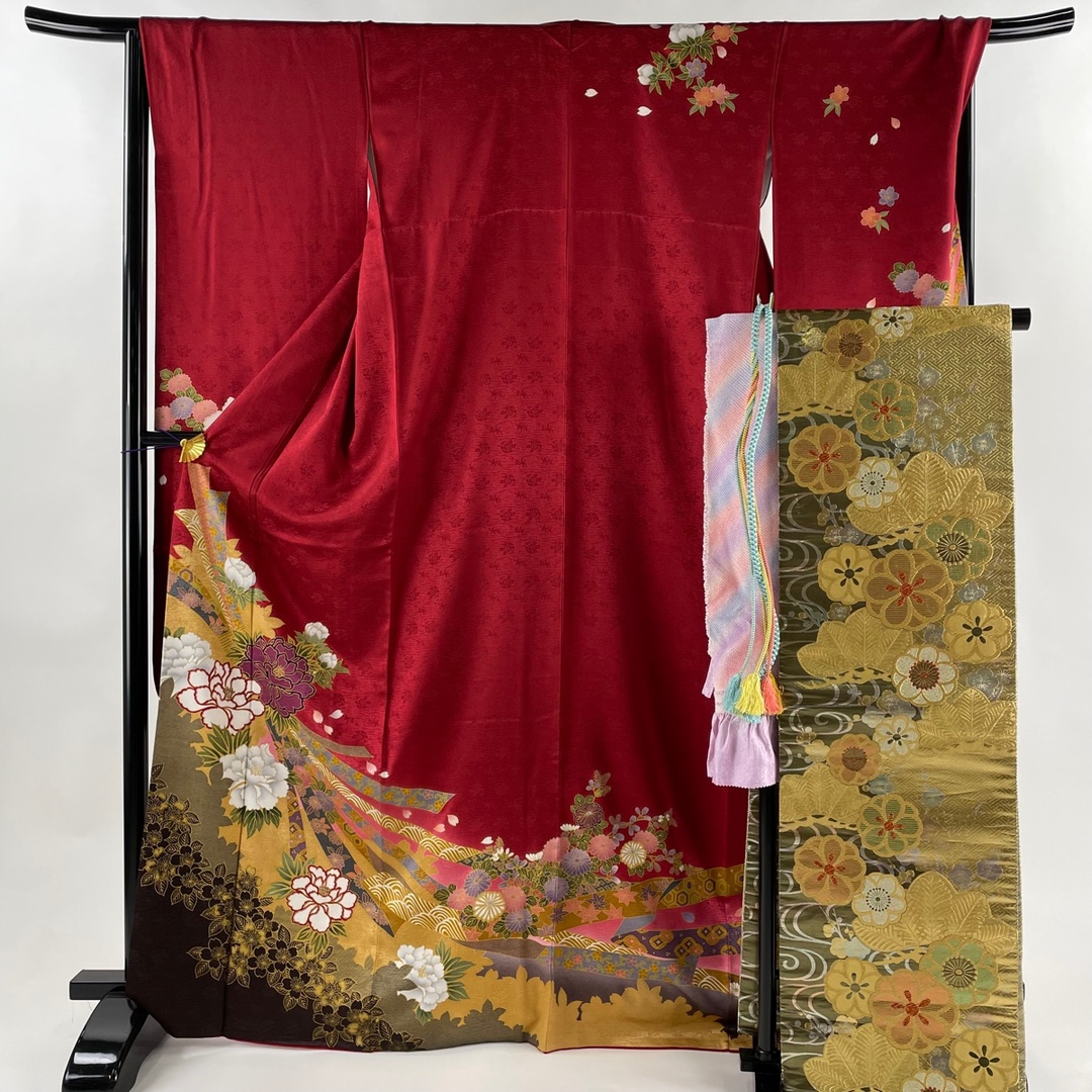 振袖 美品 秀品 身丈168cm 裄丈68cm 正絹-