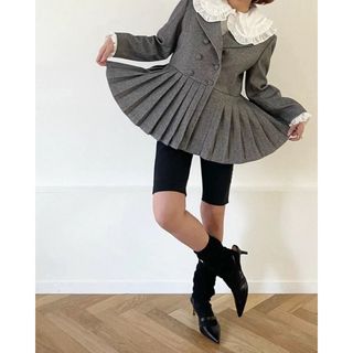 エピヌ(épine)のエピヌ pleats frill jacket herringbone(テーラードジャケット)