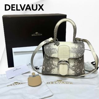 デルヴォー(DELVAUX)のDELVAUX デルヴォー ブリヨンミニ リザード セラミカ2wayハンドバッグ(ハンドバッグ)