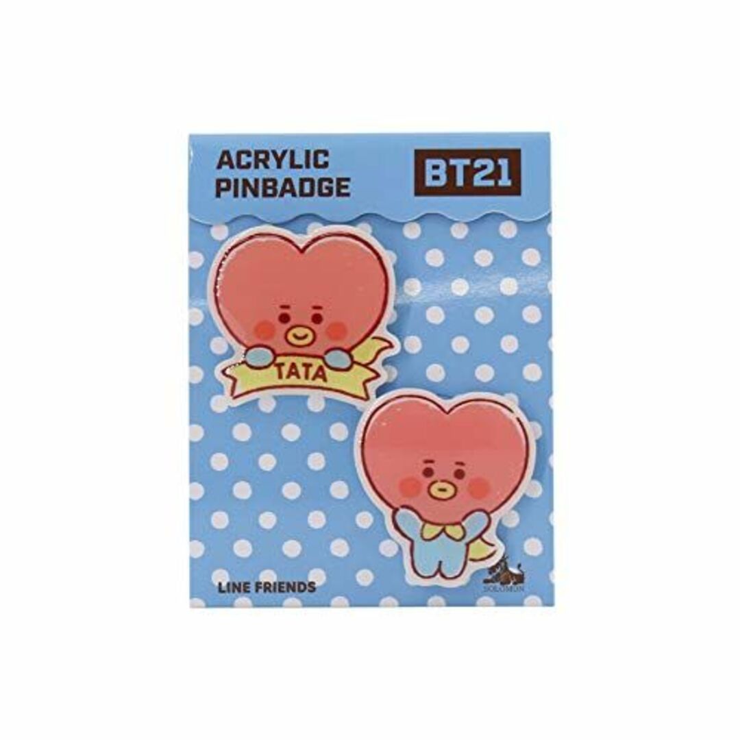 株式会社ソロモン商事 BT21 アクリルピンバッジ(TATA) WAPB-BT2