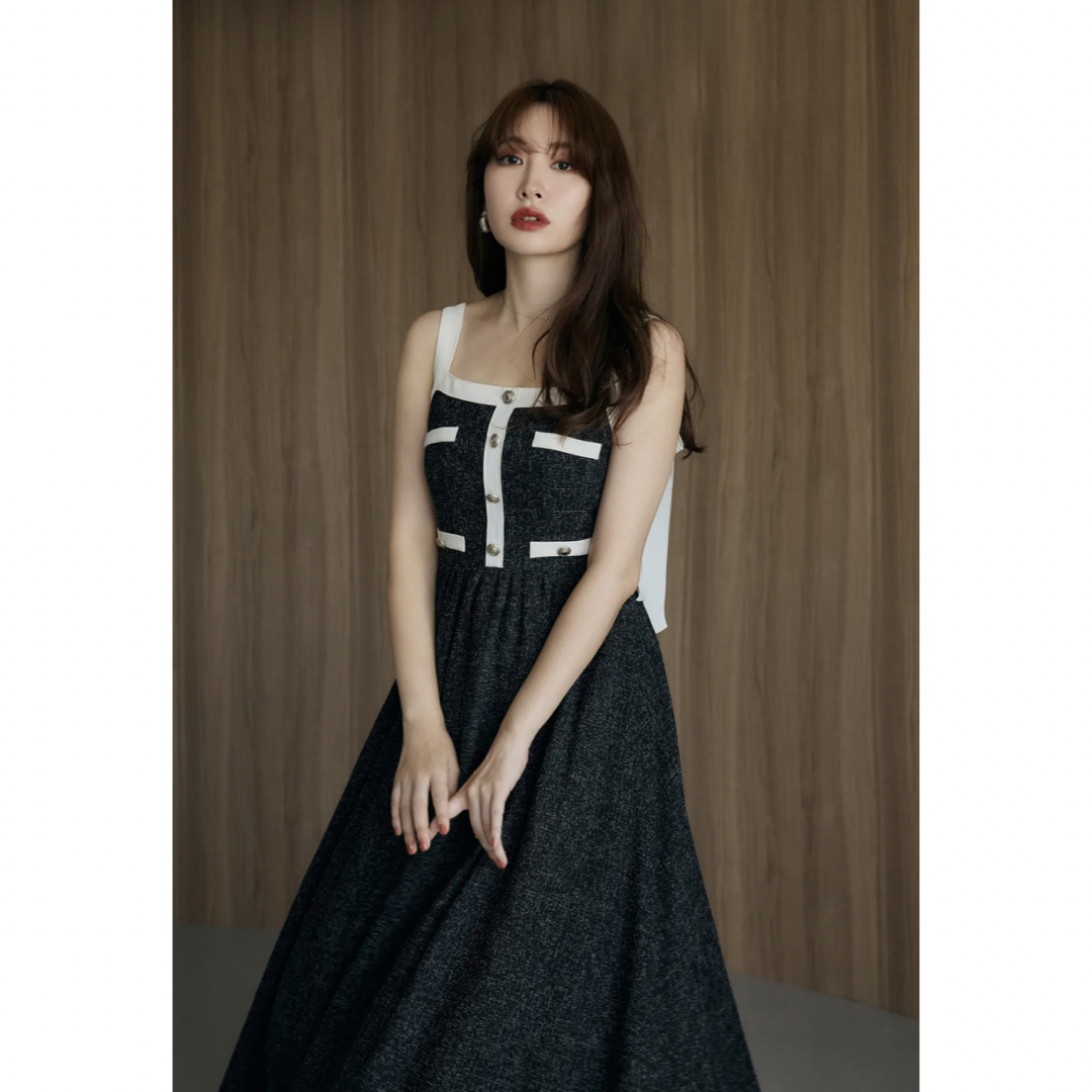 Her lip to - 【美品】Herlipto Verona Tweed Long Dressの通販 by ...