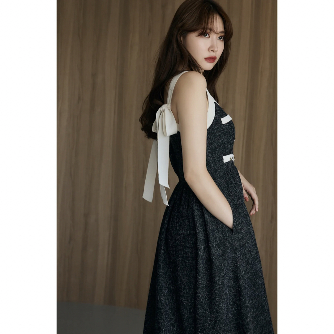 her lip to Verona Tweed Long Dress