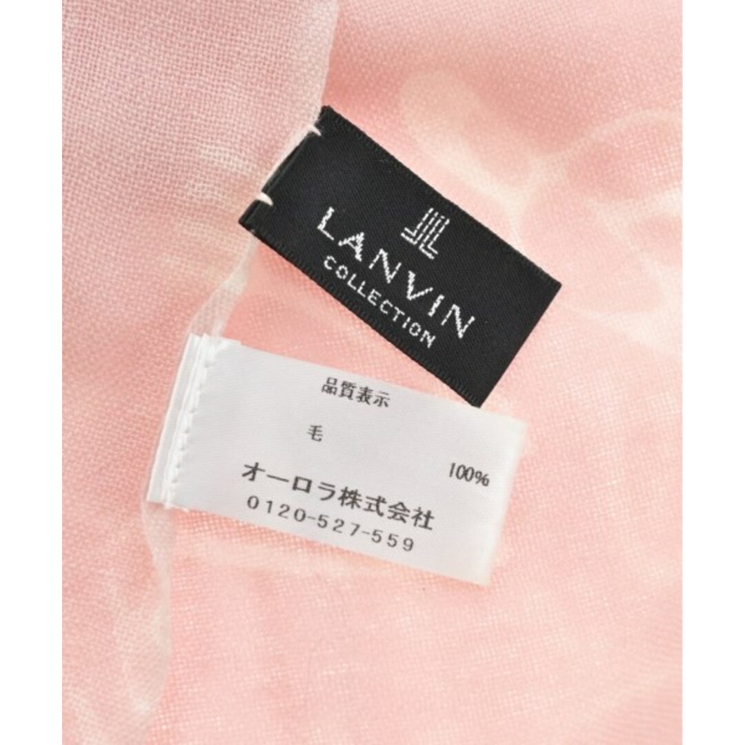 LANVIN COLLECTION ストール - ピンクxアイボリー系(総柄) 3