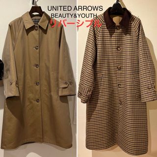 ビューティアンドユースユナイテッドアローズ(BEAUTY&YOUTH UNITED ARROWS)の週末限定お値下げ中 BEAUTY&YOUTH ステンカラーコート リバーシブル(ロングコート)