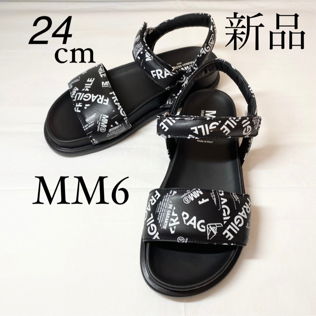 MM6 Maison Margielaマルジェラ　ロゴ入りサンダル　24cm | フリマアプリ ラクマ