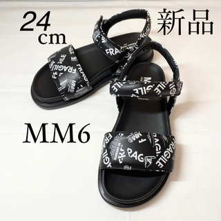 MM6 - 新品 MM⑥メゾンマルジェラ 22SSレザーヒールサンダル/シューズ 