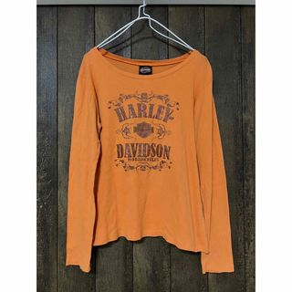 ハーレーダビッドソン(Harley Davidson)のHarley-Davidson ハーレーダビッドソン　ロンT 両面プリント  L(Tシャツ(長袖/七分))