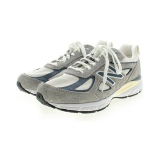 New Balance ニューバランス スニーカー 27cm 白xグレーx紺等