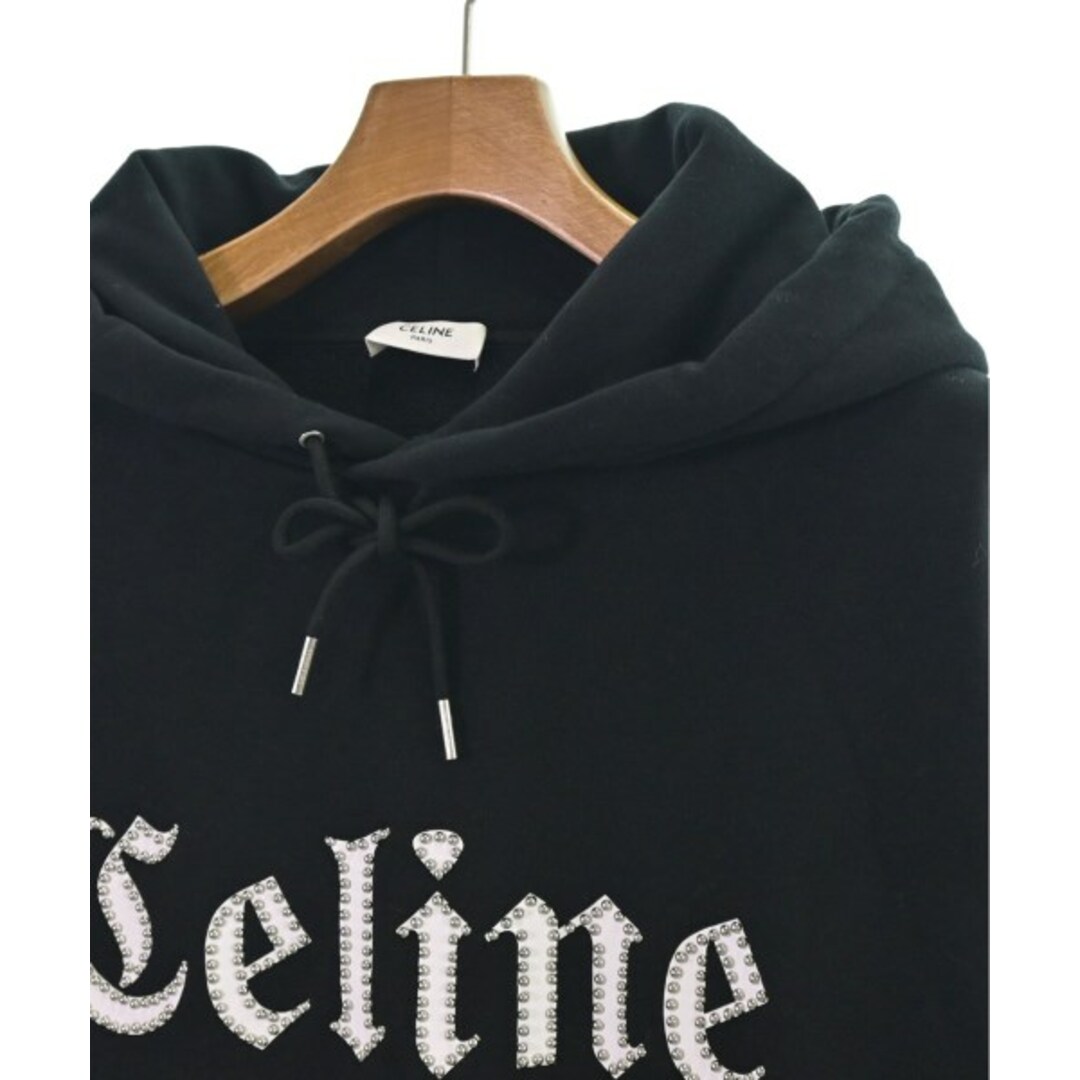 celine(セリーヌ)のCELINE セリーヌ パーカー L 黒 【古着】【中古】 メンズのトップス(パーカー)の商品写真