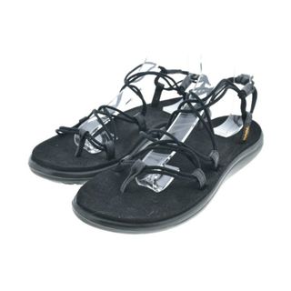 テバ(Teva)のTeva テバ サンダル US8(25cm位) 黒 【古着】【中古】(サンダル)