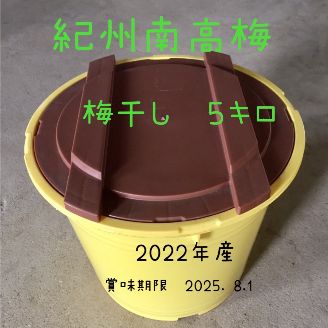 残り4つ⭐️紀州南高梅　梅干し　５キロ  無添加✨ 食品/飲料/酒の食品(野菜)の商品写真