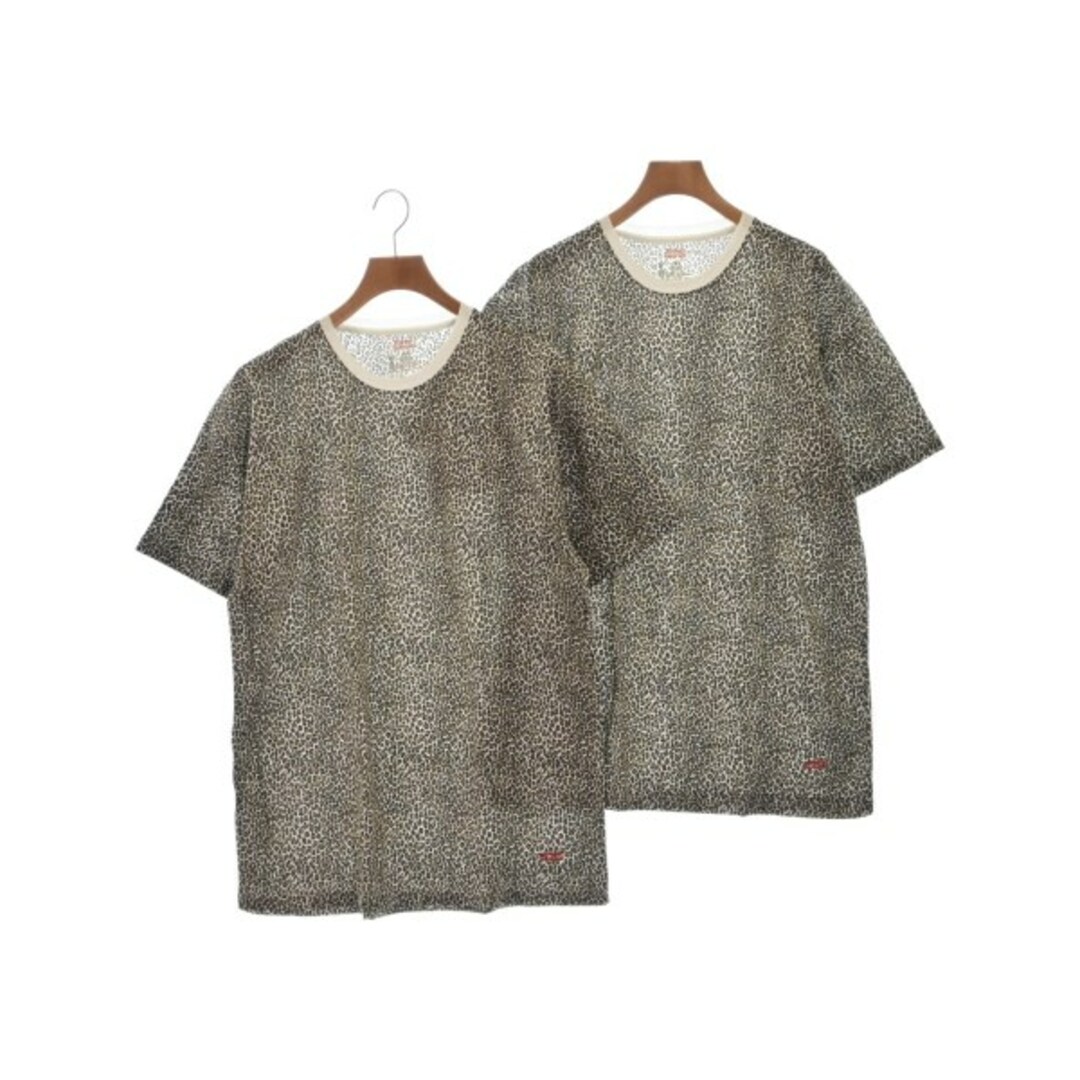 Supreme シュプリーム Tシャツ・カットソー L ベージュx黒x白(豹柄)なし透け感