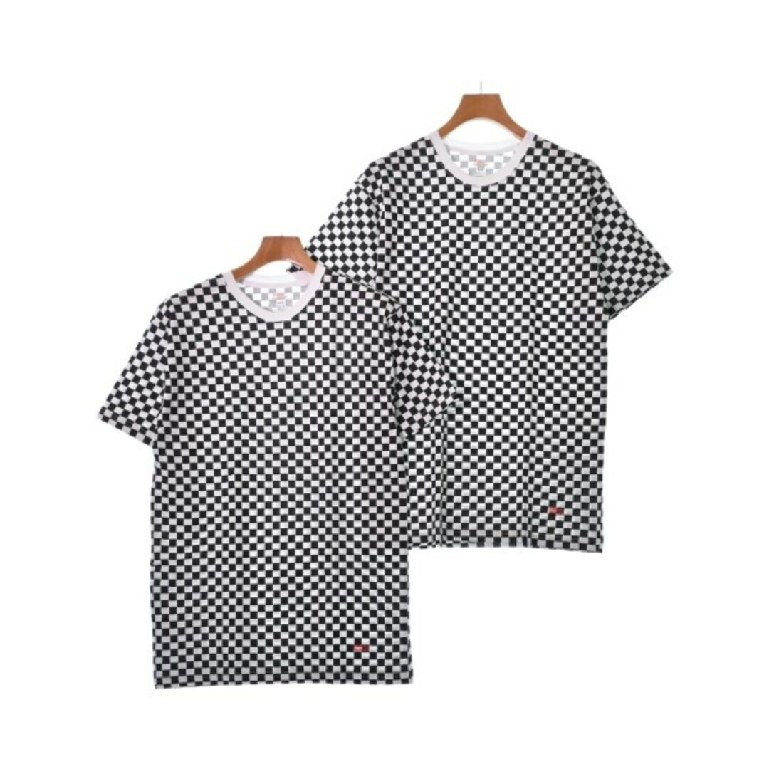 Supreme シュプリーム Tシャツ・カットソー M/M 黒x白(チェック)