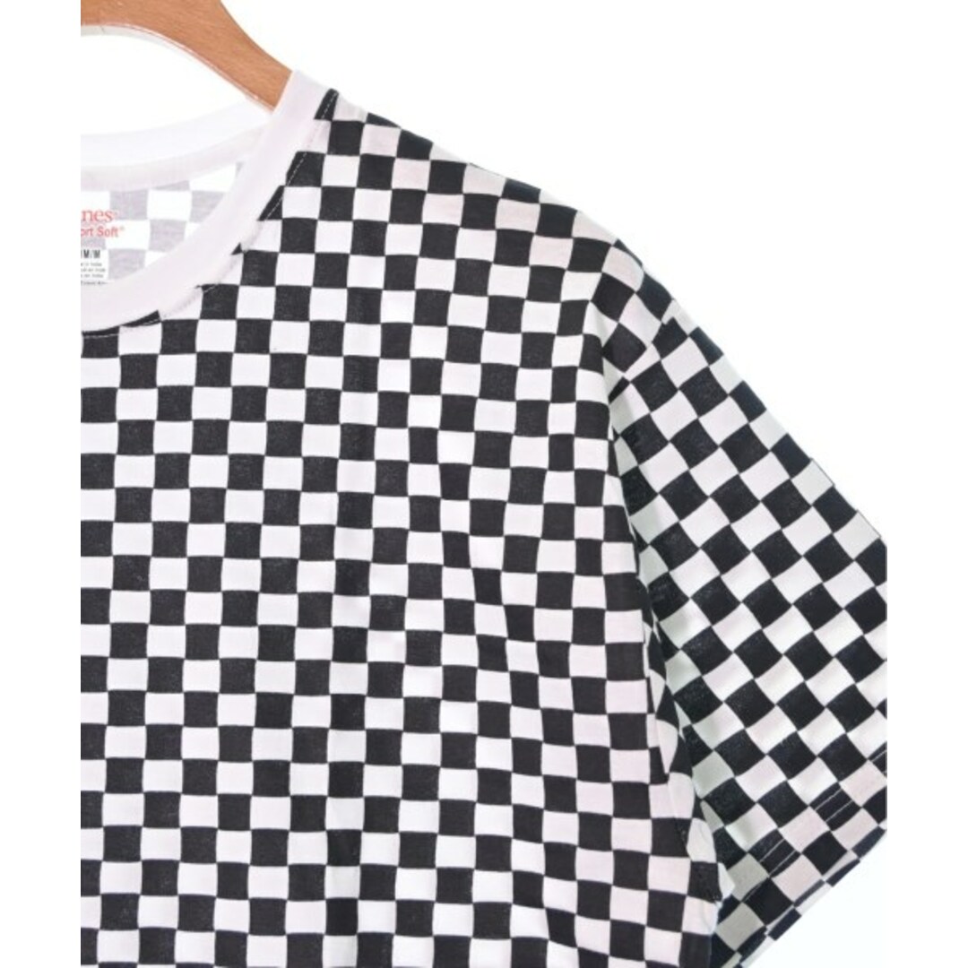 Supreme シュプリーム Tシャツ・カットソー M/M 黒x白(チェック)