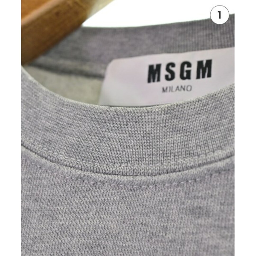 MSGM - MSGM エムエスジーエム スウェット XS グレー 【古着】【中古