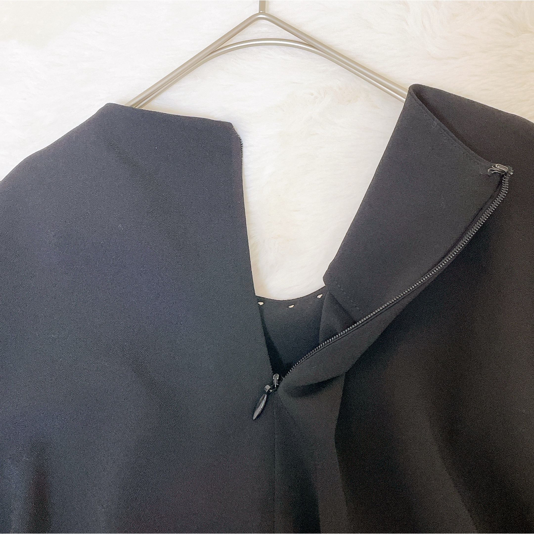 【美品】 anana アナナ パールネックギャザーペプラムブラウス チュニック