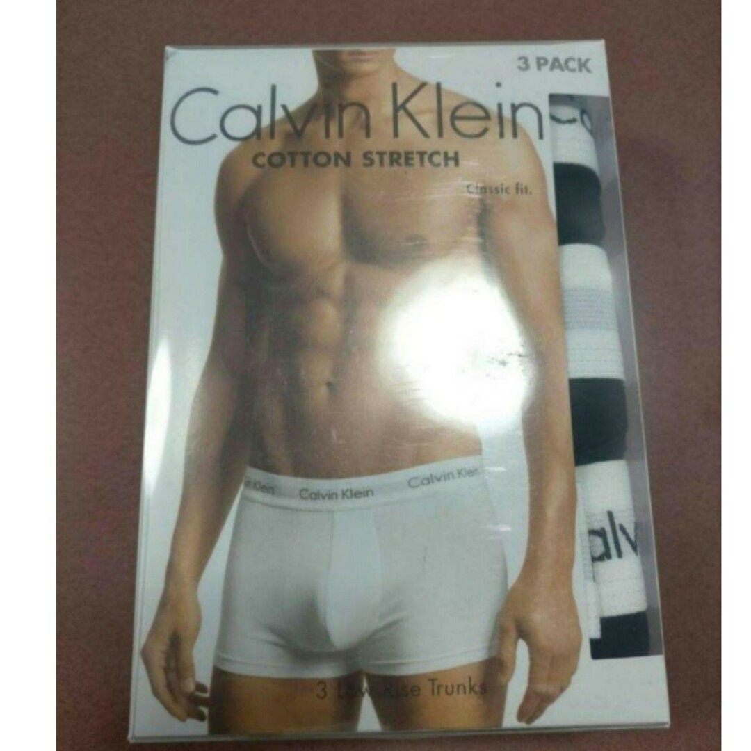 Calvin Klein(カルバンクライン)のカルバンクライン S コットン ストレッチ　ボクサーパンツ　3 枚　U2664 メンズのアンダーウェア(ボクサーパンツ)の商品写真
