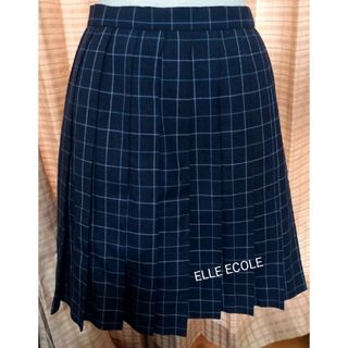 エル(ELLE)のELLE ECOLE プリーツスカートチェック スカート(ひざ丈スカート)