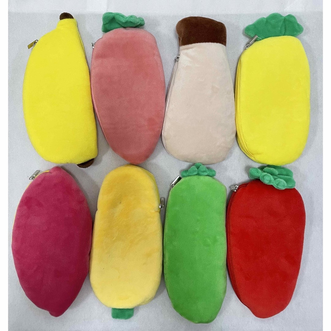 DAISO - ダイソー 筆箱 野菜 果物 8点セット 大人気 ペンケース DAISO - ダイソー 筆箱 野菜 果物 8点セット 大人気 ペンケース