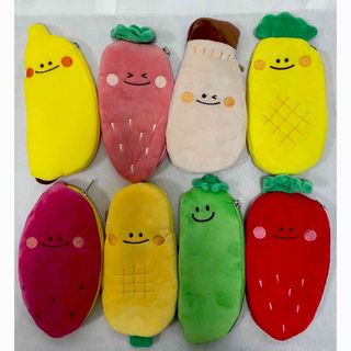 ダイソー(DAISO)のダイソー　筆箱　野菜　果物　8点セット　大人気　ペンケース(ペンケース/筆箱)