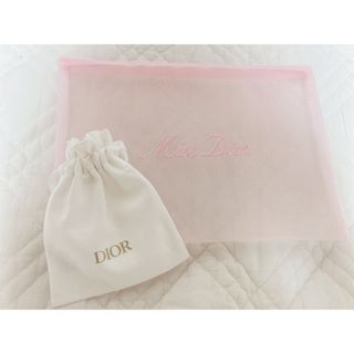 ディオール(Dior)の新品　ディオール　ノベルティ　ピンク　メッシュポーチ　巾着(ポーチ)