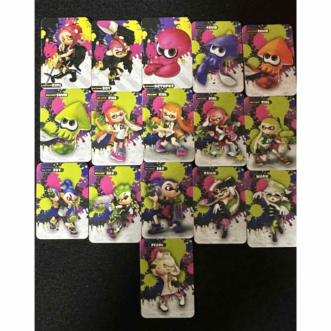 スプラトゥーン　amiiboカード16枚セット