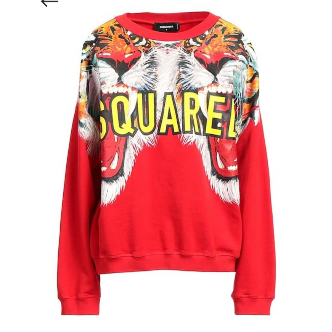 DSQUARED2(ディースクエアード)のDsquared2 ディースクエアード スウェット レディース レッド Lサイズ レディースのトップス(トレーナー/スウェット)の商品写真