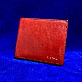 ポールスミス(Paul Smith)の【Paul Smith】二つ折り財布（赤)(財布)
