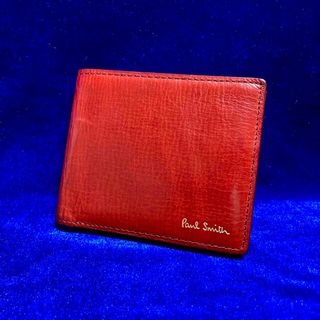 ポールスミス(Paul Smith)の【Paul Smith】二つ折り財布（赤)(財布)