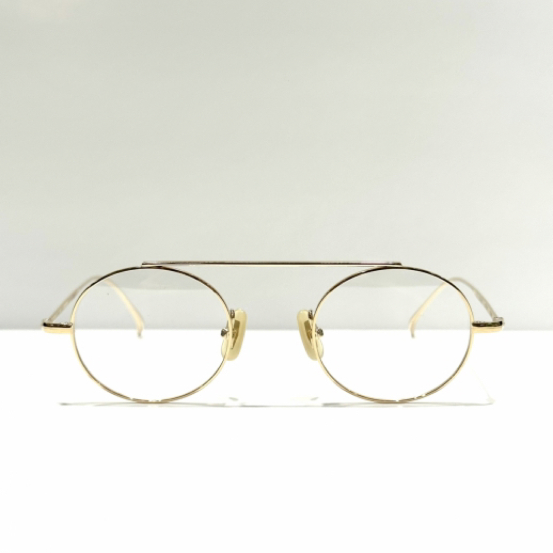 KANEKO OPTICAL(カネコガンキョウ)の金子眼鏡　vintage KV-55 GP ラウンド　丸メガネ メンズのファッション小物(サングラス/メガネ)の商品写真