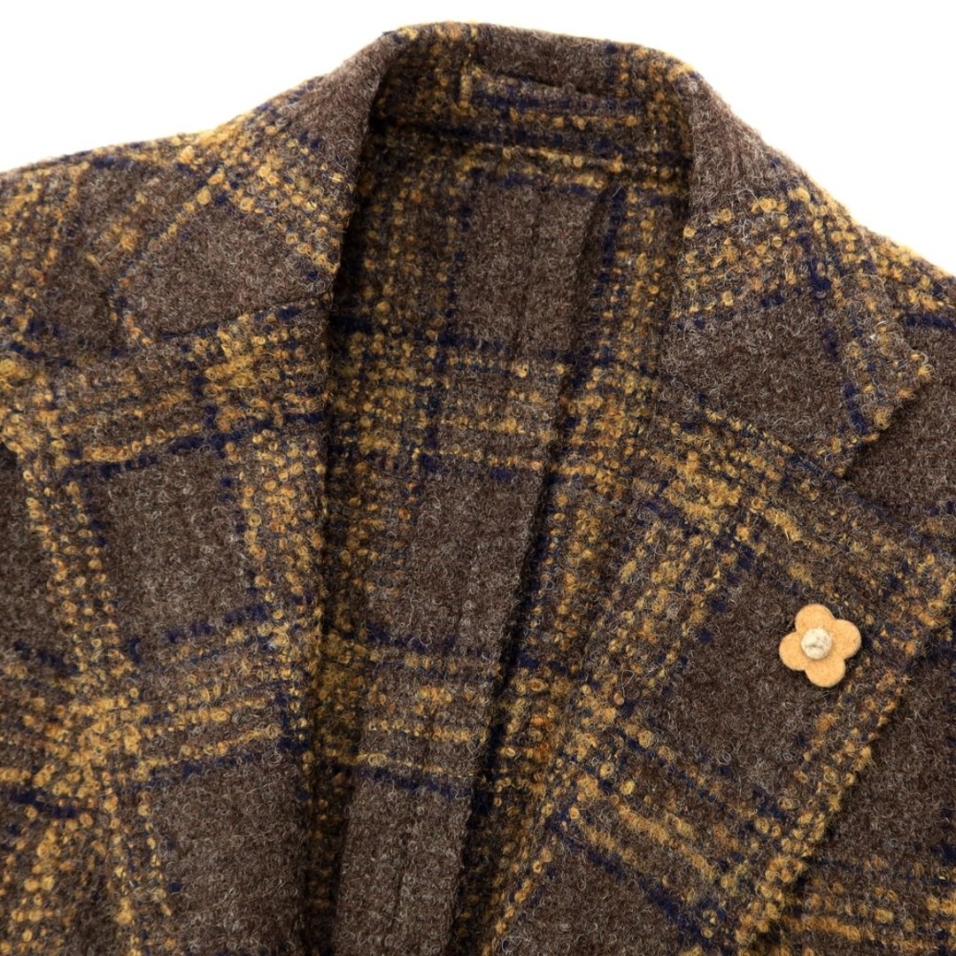 LARDINI - 【中古】ラルディーニ LARDINI ウールポリエステル チェック