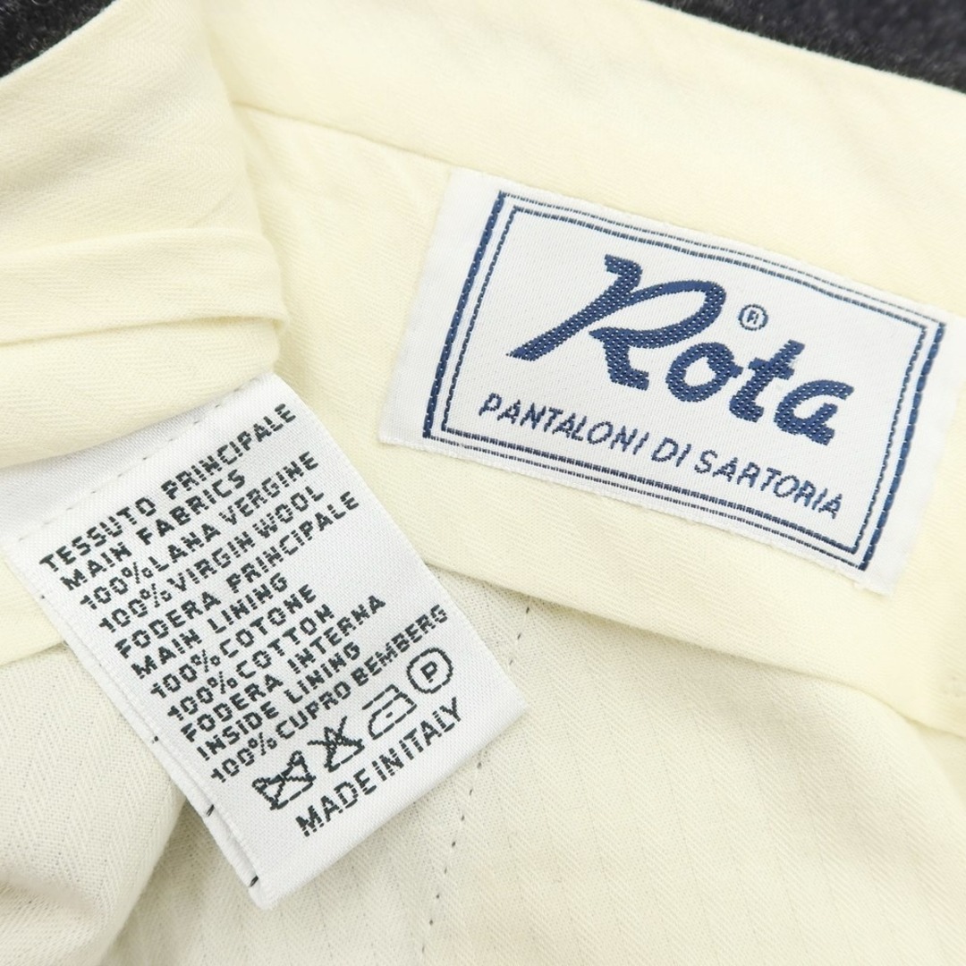 ROTA(ロータ)の【中古】ロータ ROTA ウール ドレススラックスパンツ ダークグレー【サイズ48】【メンズ】 メンズのパンツ(スラックス)の商品写真