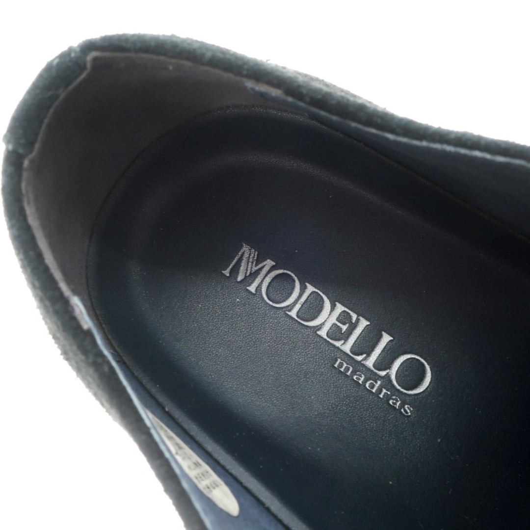 【中古】モデロ MODELLO スエード プレーントゥシューズ ブラック【サイズ24.5】【メンズ】 メンズの靴/シューズ(ドレス/ビジネス)の商品写真