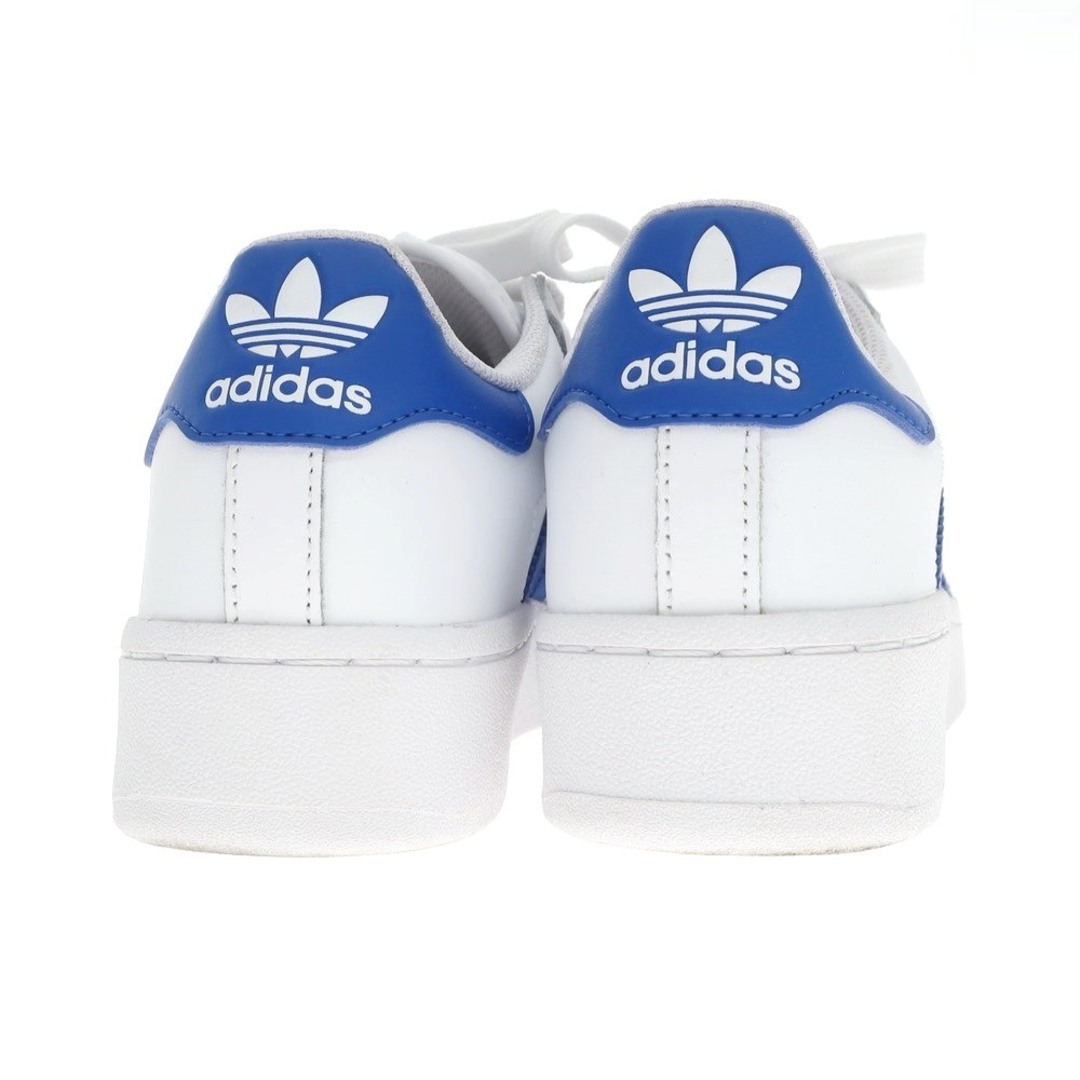 adidas(アディダス)の【中古】アディダス adidas 2023年春夏 SUPERSTAR XLG スーパースター スニーカー ホワイトxブルー【サイズ24cm】【レディース】 レディースの靴/シューズ(スニーカー)の商品写真