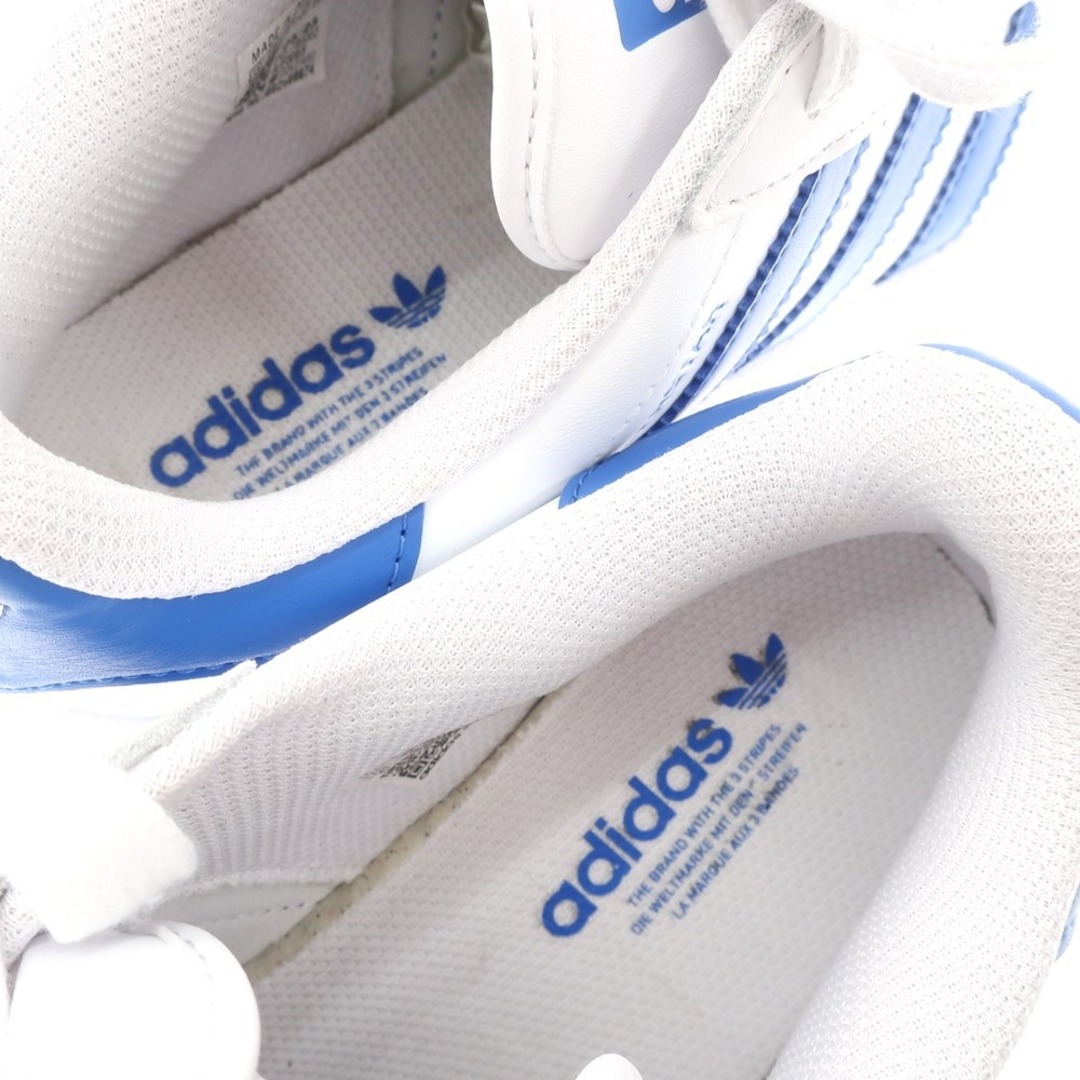 adidas(アディダス)の【中古】アディダス adidas 2023年春夏 SUPERSTAR XLG スーパースター スニーカー ホワイトxブルー【サイズ24cm】【レディース】 レディースの靴/シューズ(スニーカー)の商品写真