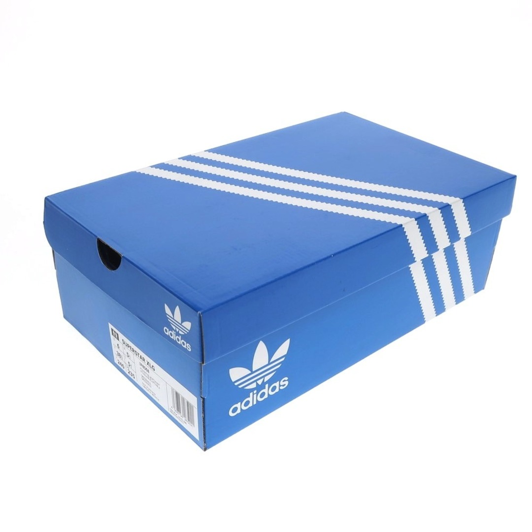 adidas(アディダス)の【中古】アディダス adidas 2023年春夏 SUPERSTAR XLG スーパースター スニーカー ホワイトxブルー【サイズ24cm】【レディース】 レディースの靴/シューズ(スニーカー)の商品写真