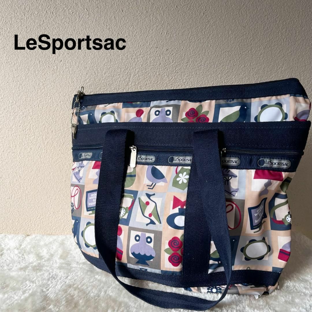 レア✨LeSportsacレスポートサックセミショルダーバッグトートバッグ総柄